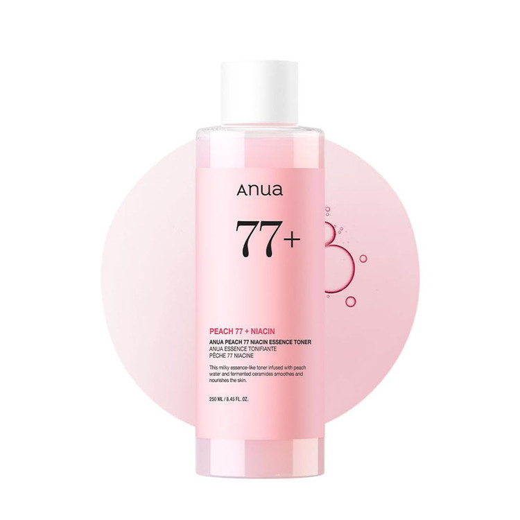 تونر مرطوب کننده و روشن کننده هلو نیاسینامید آنوا Anua Peach 77% Niacin Essence Toner