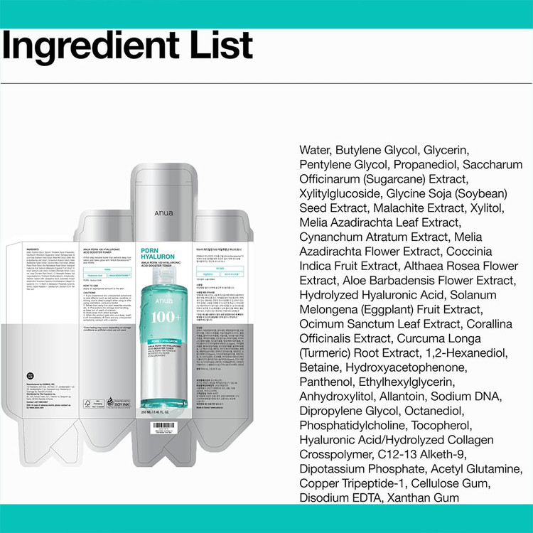 تونر بوستر هیالورونیک اسید و PDRN آنوا ANUA PDRN 100 Hyaluronic Acid Booster Toner