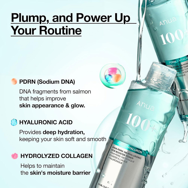 تونر بوستر هیالورونیک اسید و PDRN آنوا ANUA PDRN 100 Hyaluronic Acid Booster Toner