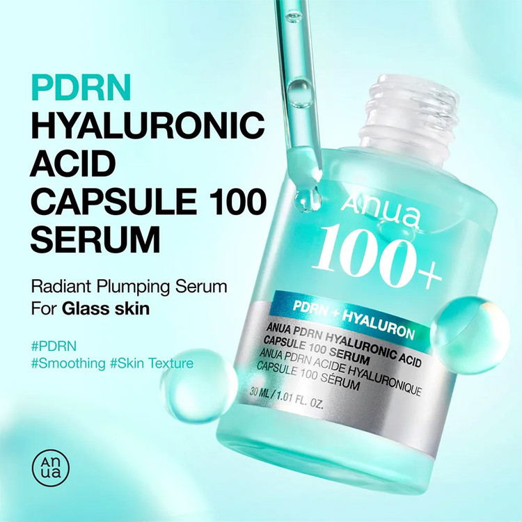 سرم آبرسان هیالورونیک اسید و PDRN آنوا Anua PDRN Hyaluronic Acid Capsule 100 Serum