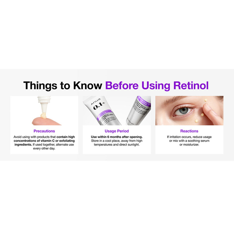 کرم دور چشم رتینول 0.1 و کافئین آنوا ضد چروک و روشن کننده ANUA Retinol 0.1 Caffeine Revitalizing Eye Cream