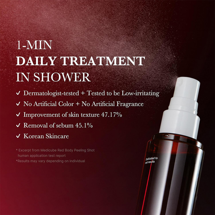 اسپری لایه بردار و ضد جوش بدن مدی کیوب Medicube Red Acne Body Peeling Shot