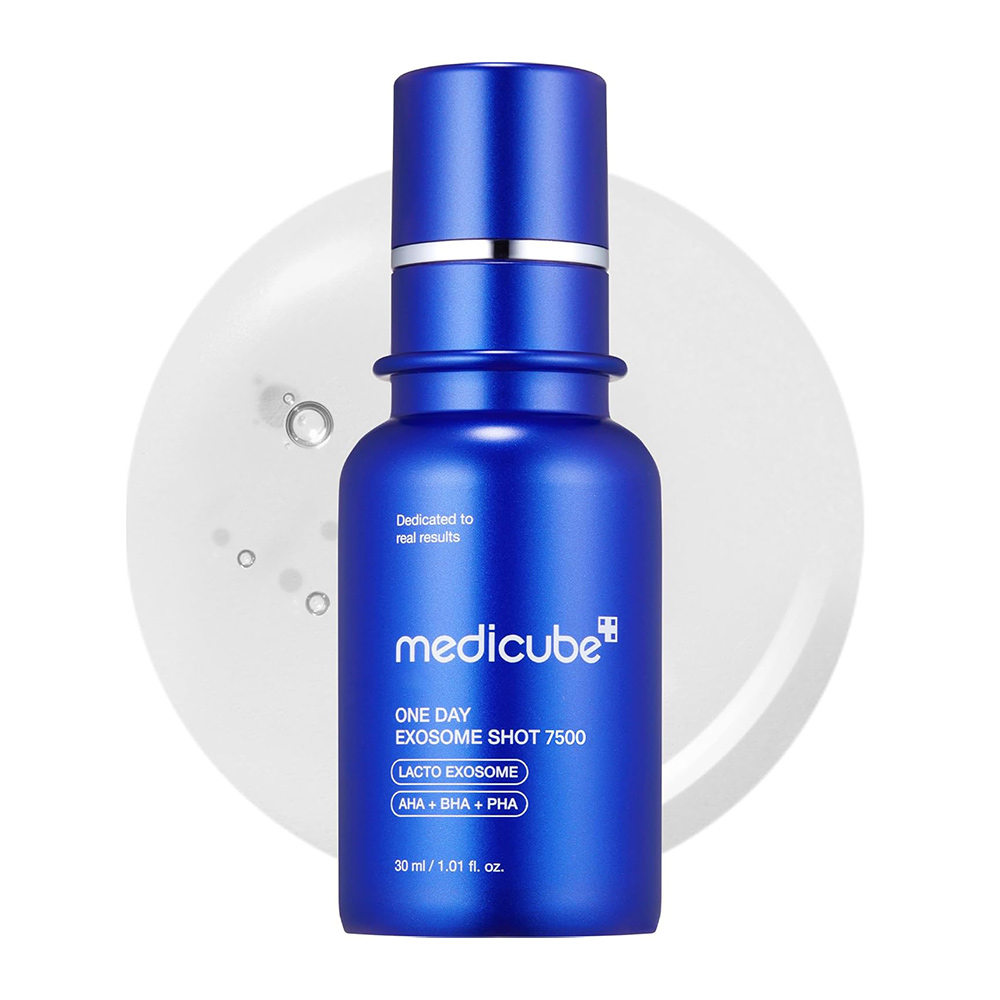 آمپول لایه بردار اگزوزوم‌ شات 7500 مدی کیوب Medicube One Day Exosome Shot Pore Ampoule