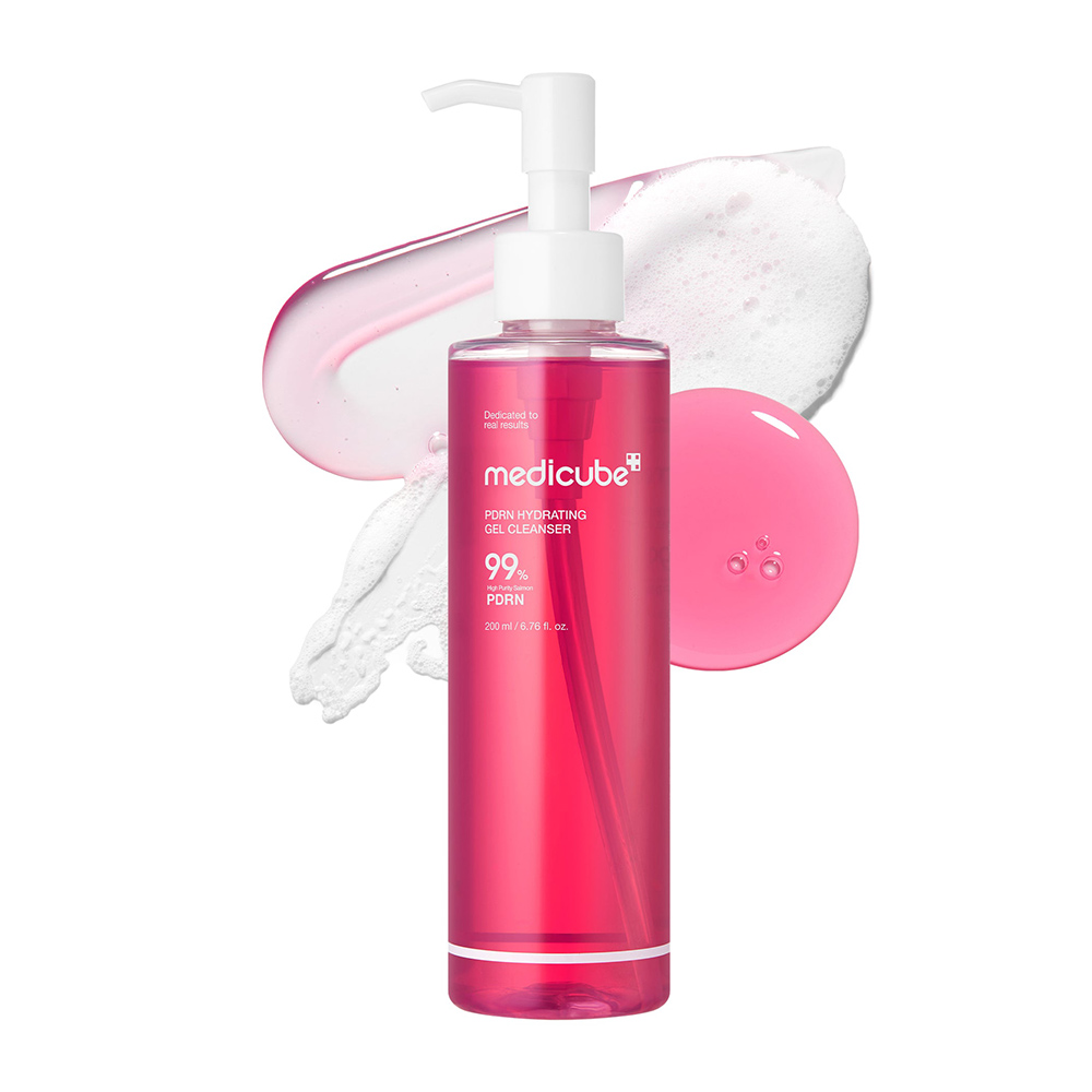 ژل شوینده PDRN مدی کیوب لایه بردار ملایم و روشن کننده پوست MEDICUBE PDRN Hydrating Gel Cleanser