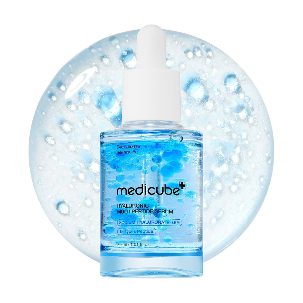 سرم هیالورونیک اسید و مولتی پپتاید مدی کیوب آبرسان و جوانساز پوست Medicube Hyaluronic Multi Peptide Serum