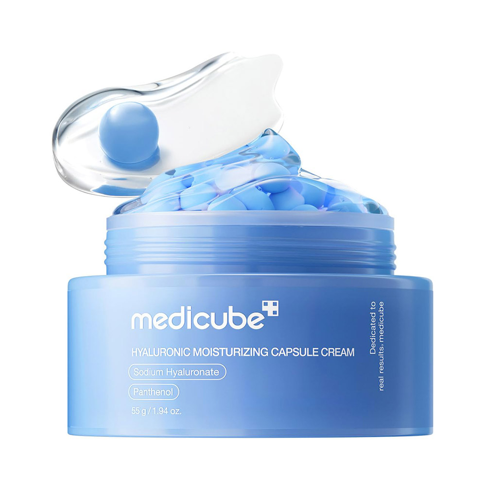 کرم کپسولی هیالورونیک اسید مدی کیوب آبرسان و مرطوب کننده عمقی پوست Medicube Hyaluronic Acid Capsule Cream