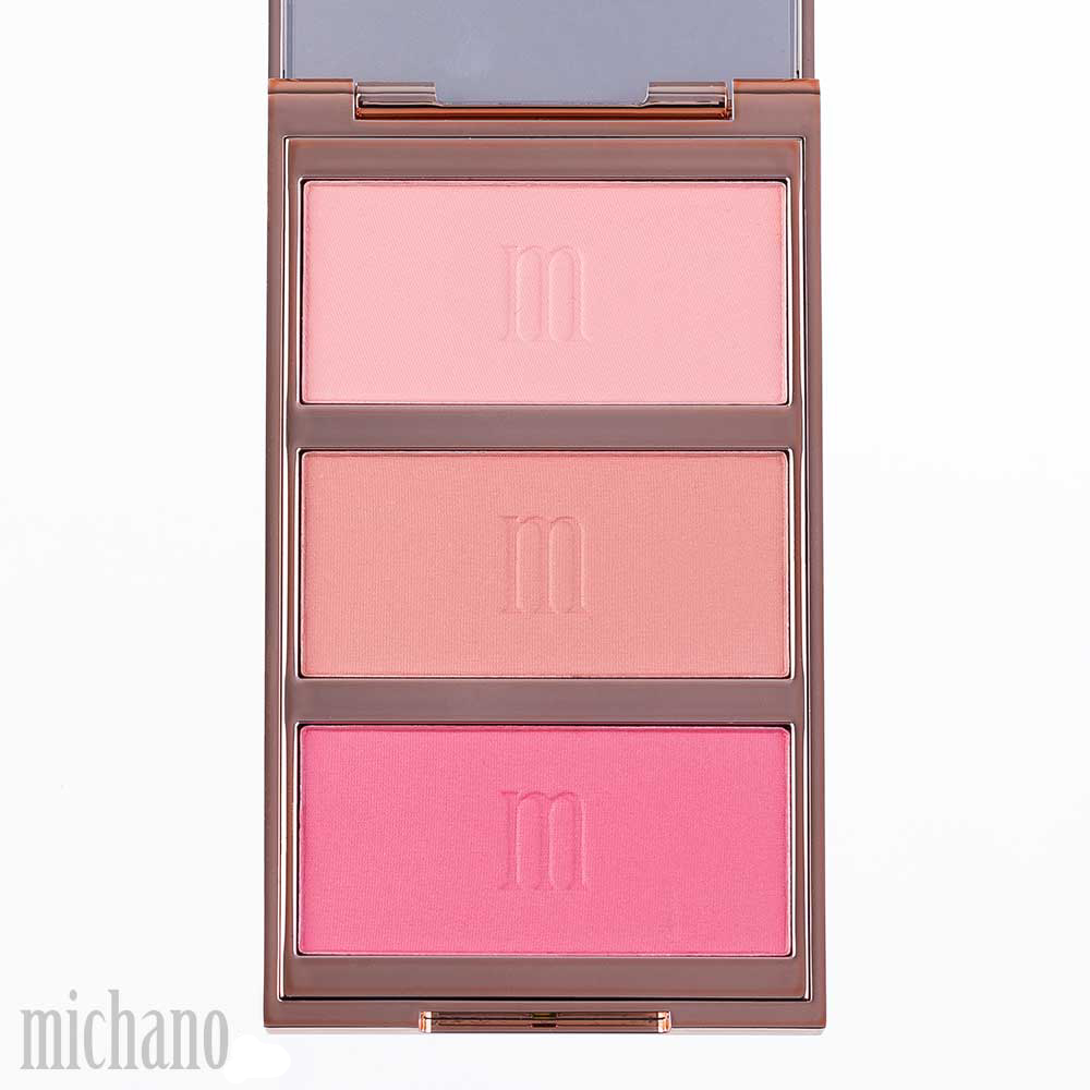 پالت رژگونه 3 رنگ شماره 410 میچانو MICHANO Blush Palette