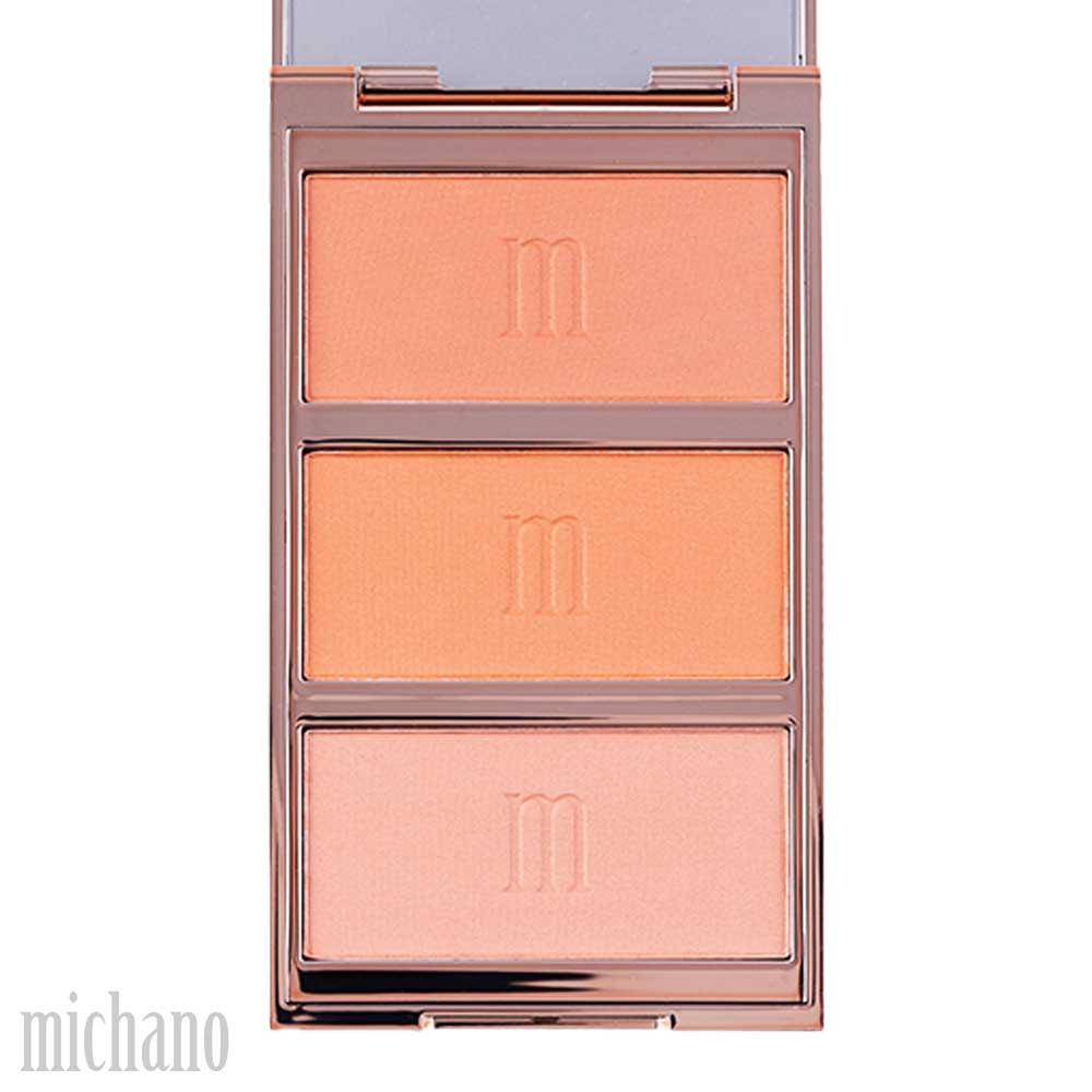 پالت رژگونه 3 رنگ شماره 430 میچانو MICHANO Blush Palette