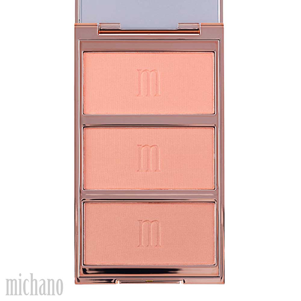 پالت رژگونه 3 رنگ شماره 440 میچانو MICHANO Blush Palette