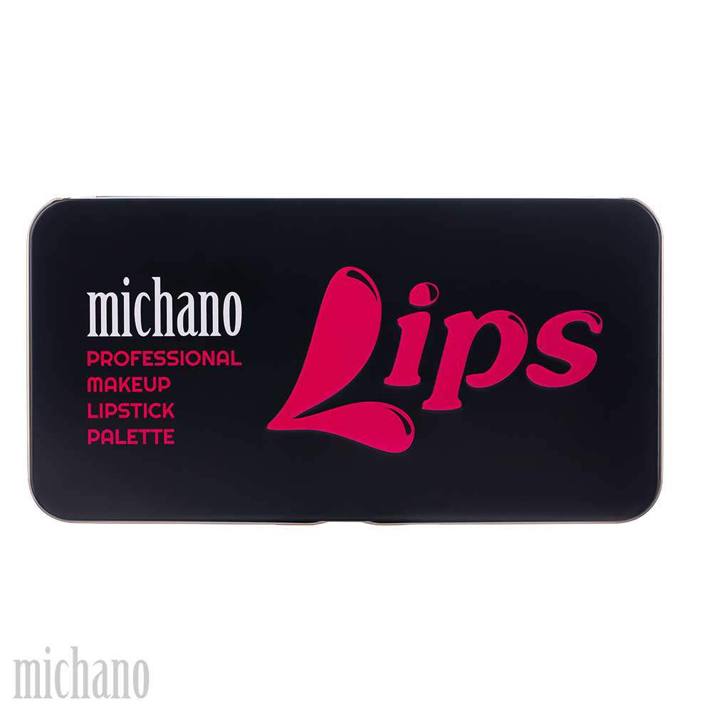 پالت رژلب 18 رنگ میچانو MICHANO مدل PROFESSIONAL LIPSTICK PALETTE