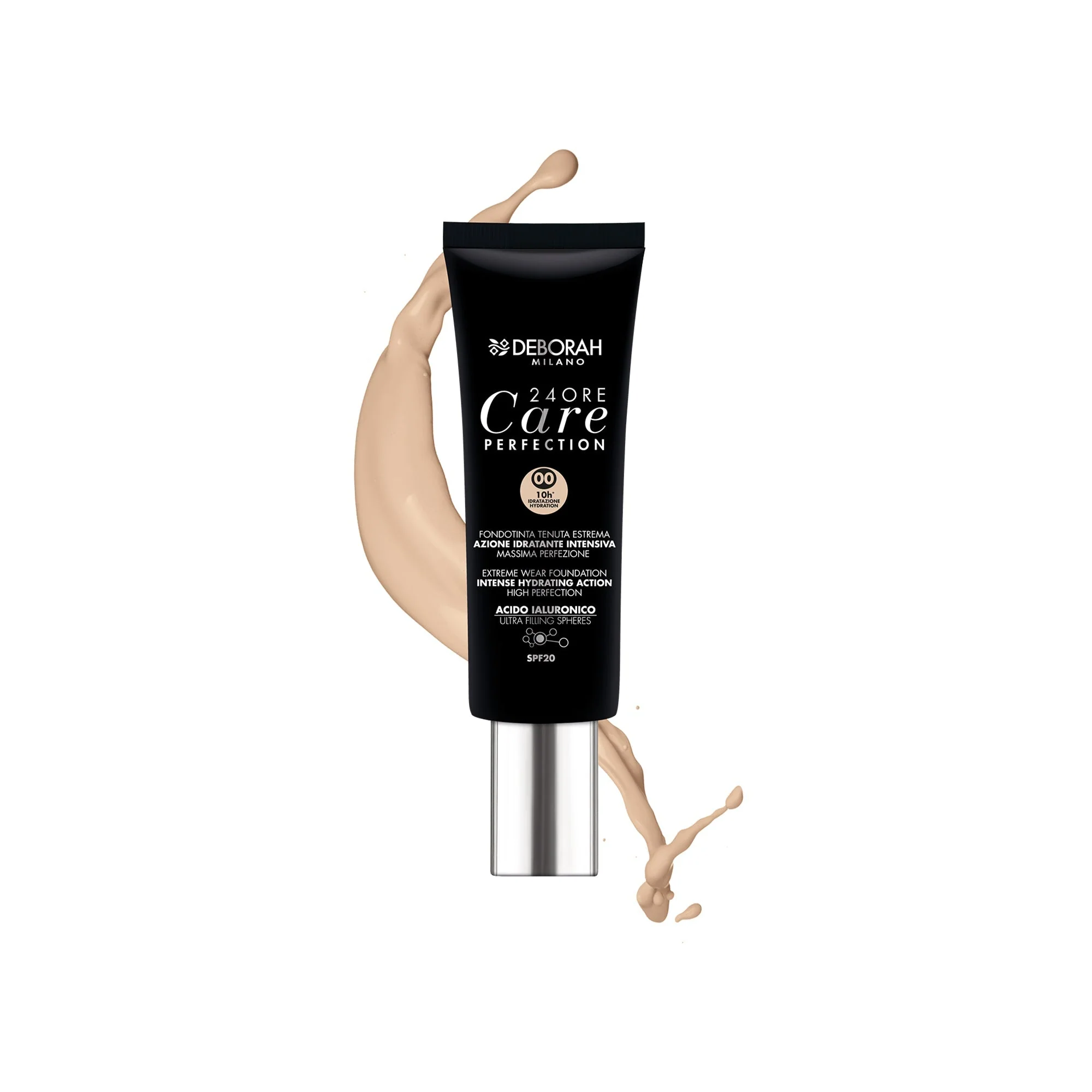 کرم پودر تیوپی دبورا Foundation 24 Ore Care Perfection Hydrating Debora