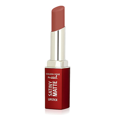 رژ لب جامد گلدن رز Mood Satiny Matte Lipstick Golden Rose Nude Rose 03