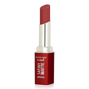 رژ لب جامد گلدن رز Mood Satiny Matte Lipstick Golden Rose Blush Pink 04