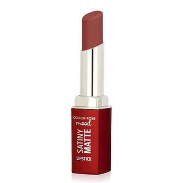 رژ لب جامد گلدن رز Mood Satiny Matte Lipstick Golden Rose Burnt Blush 05